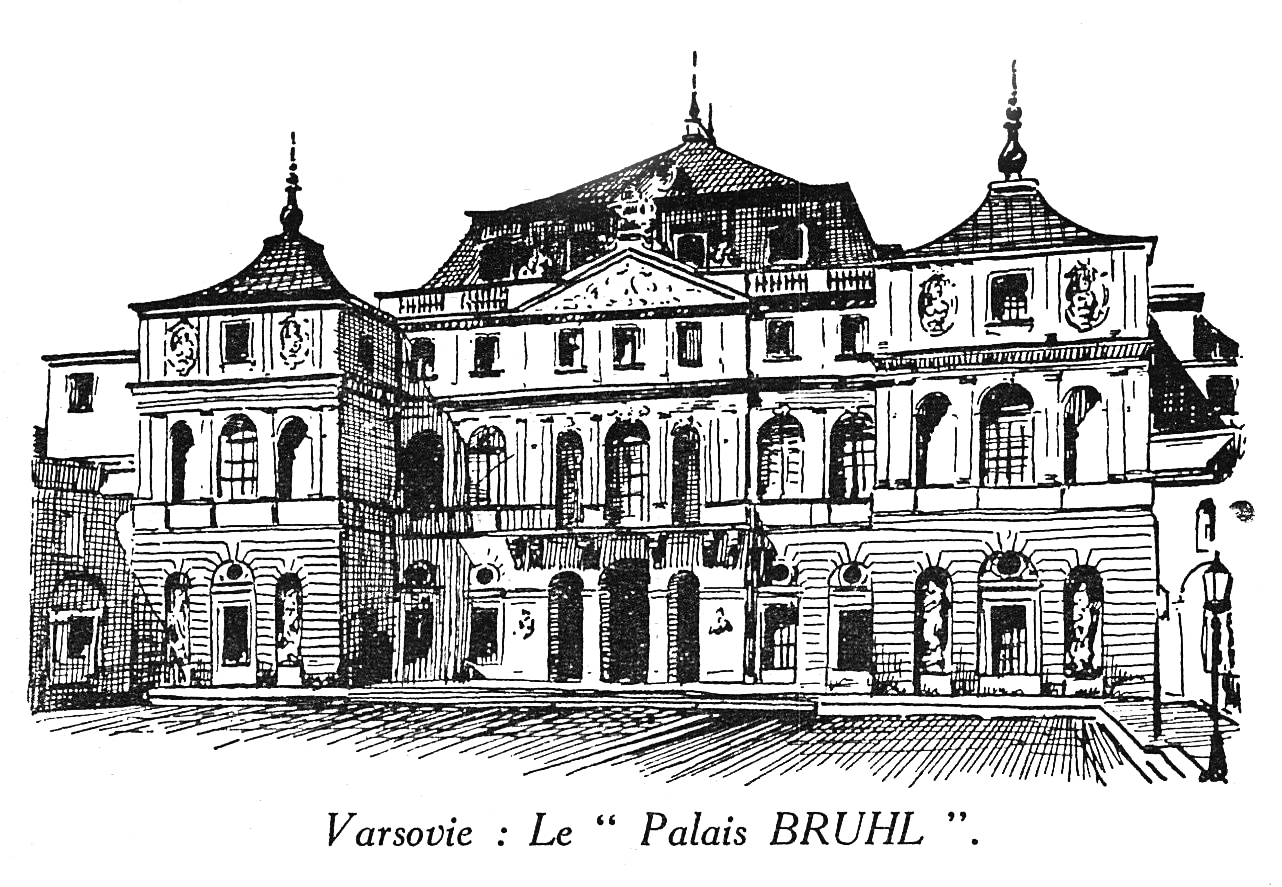 Varsovie : le Palais Brühl